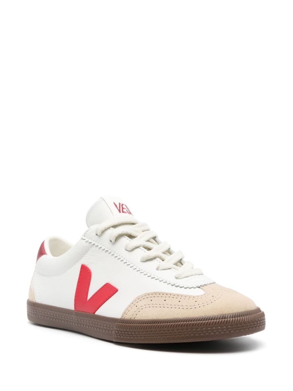 Volley panelled leather sneakers - 2