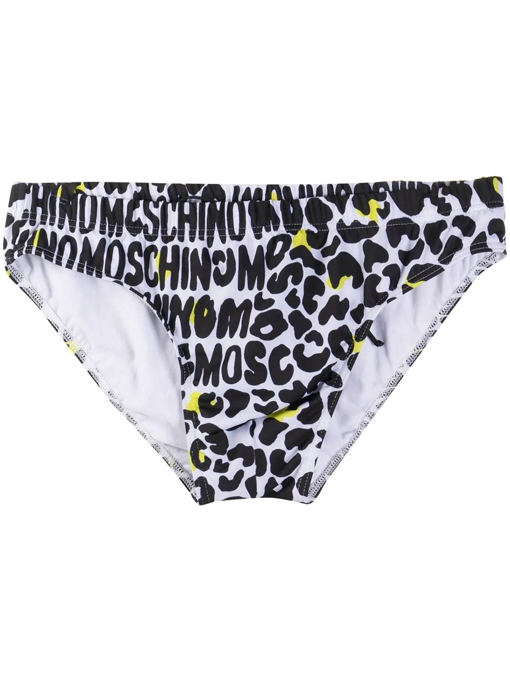 leopard-print logo swim shorts - 1