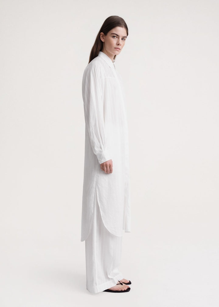 Jacquard stripe tunic white - 3