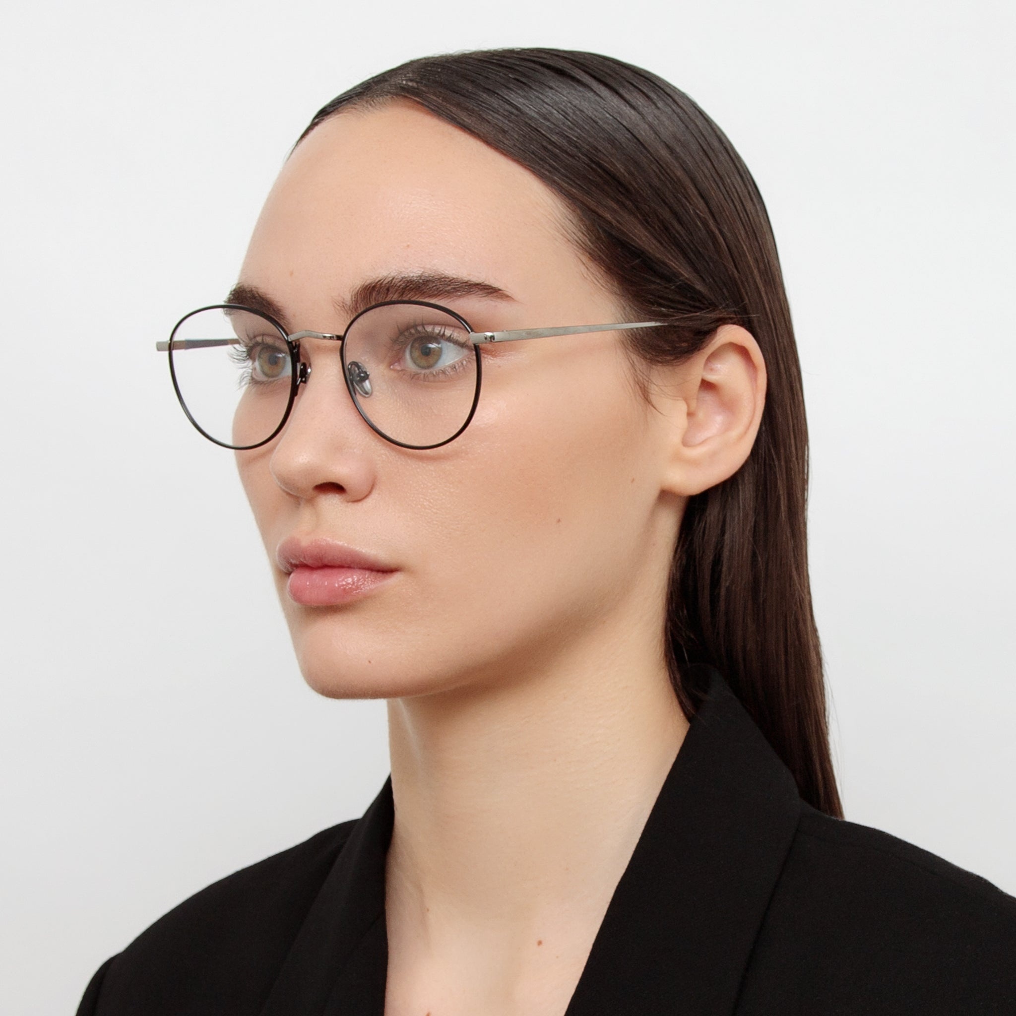 Harrison Optical Frame in Black and White Gold - 2