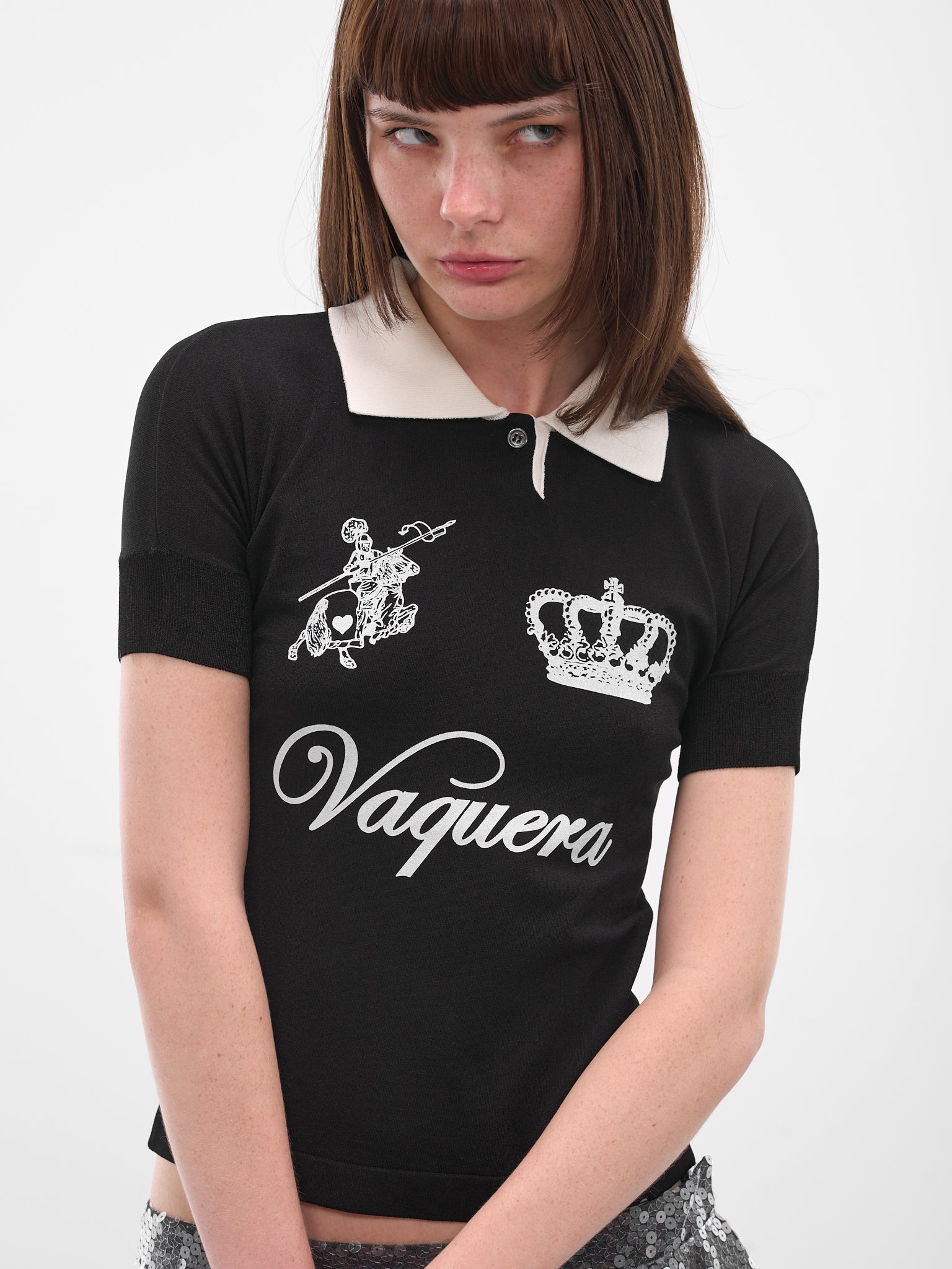 Logo Graphic Contrast Polo Shirt - 5