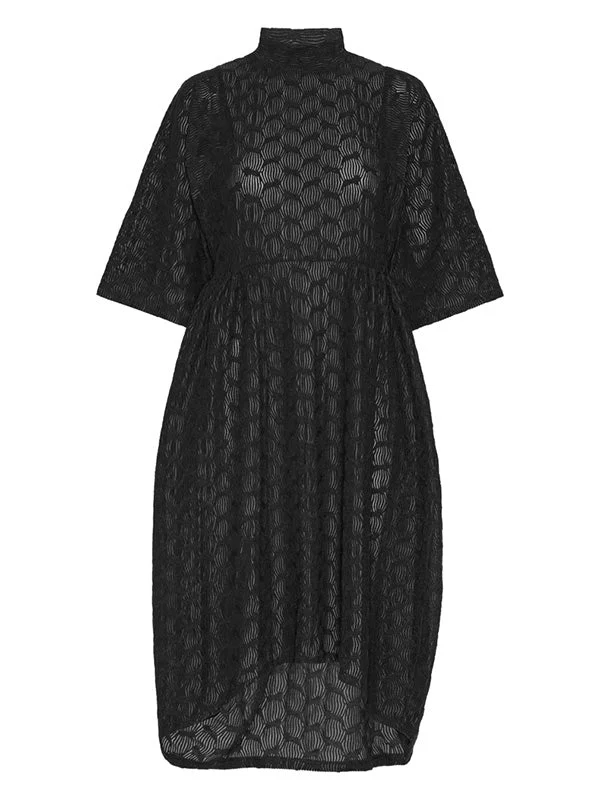 VERY TURTLE DRESS - BLACK - 1