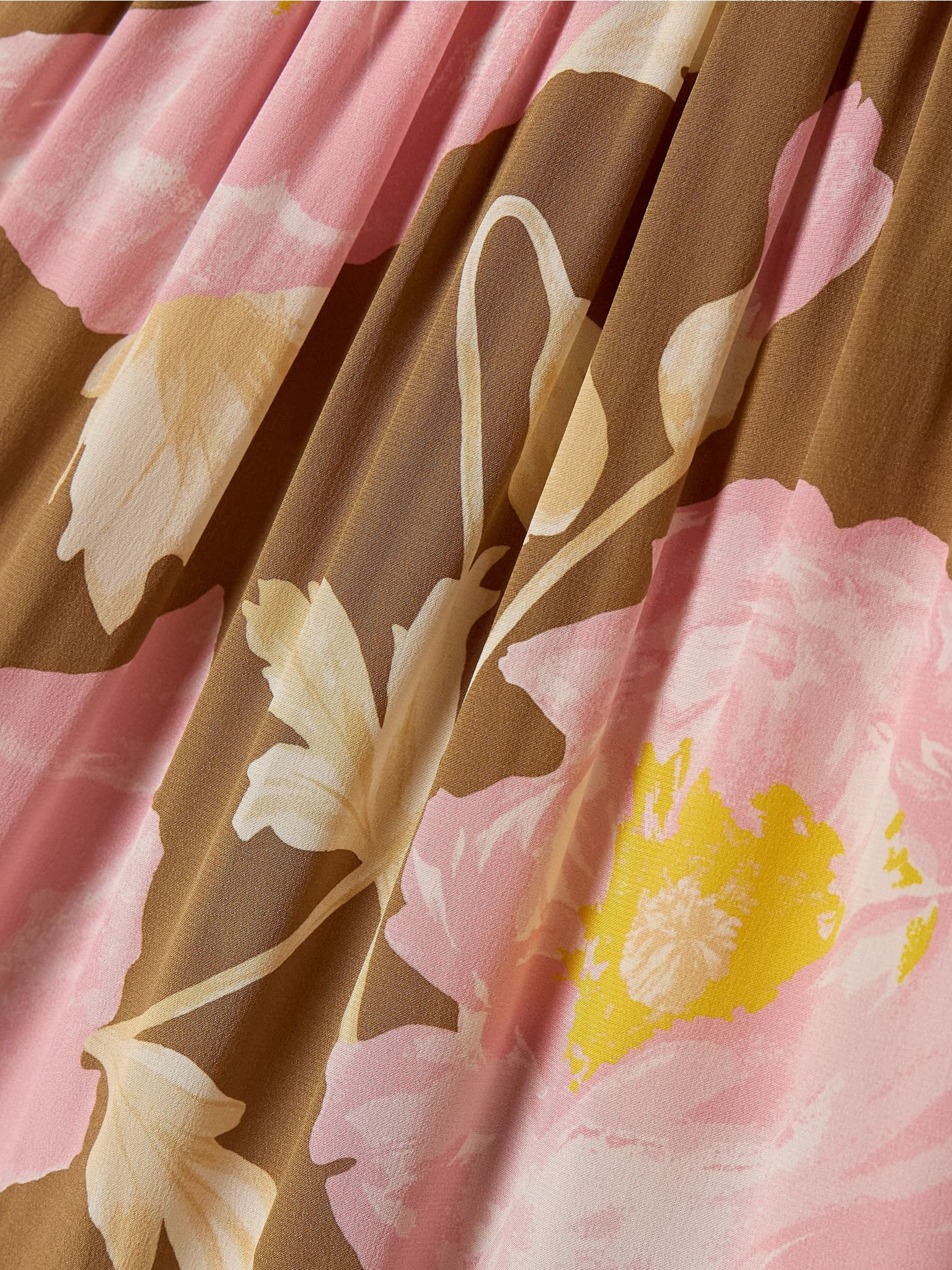 Visconti tiered ruffled floral-print silk crepe de chine maxi dress Pink - 4