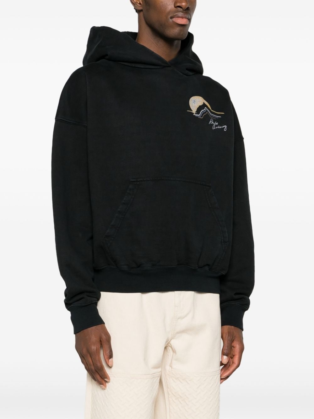Awakening graphic-print cotton hoodie - 4