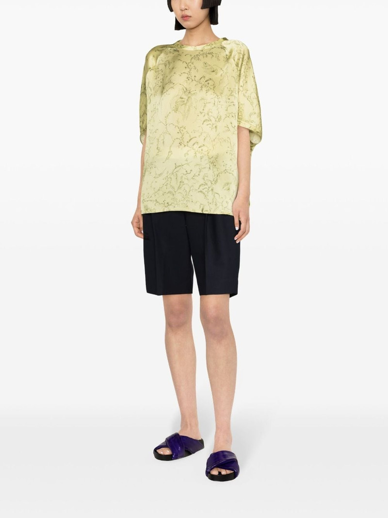 graphic-print silk blouse 4