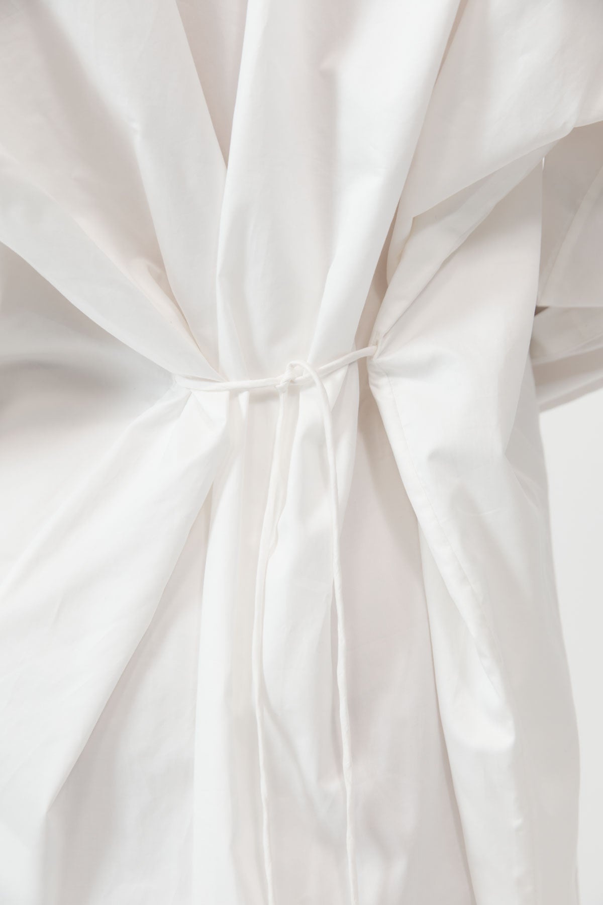 Cotton Oversized Shirt Dress - White - 7