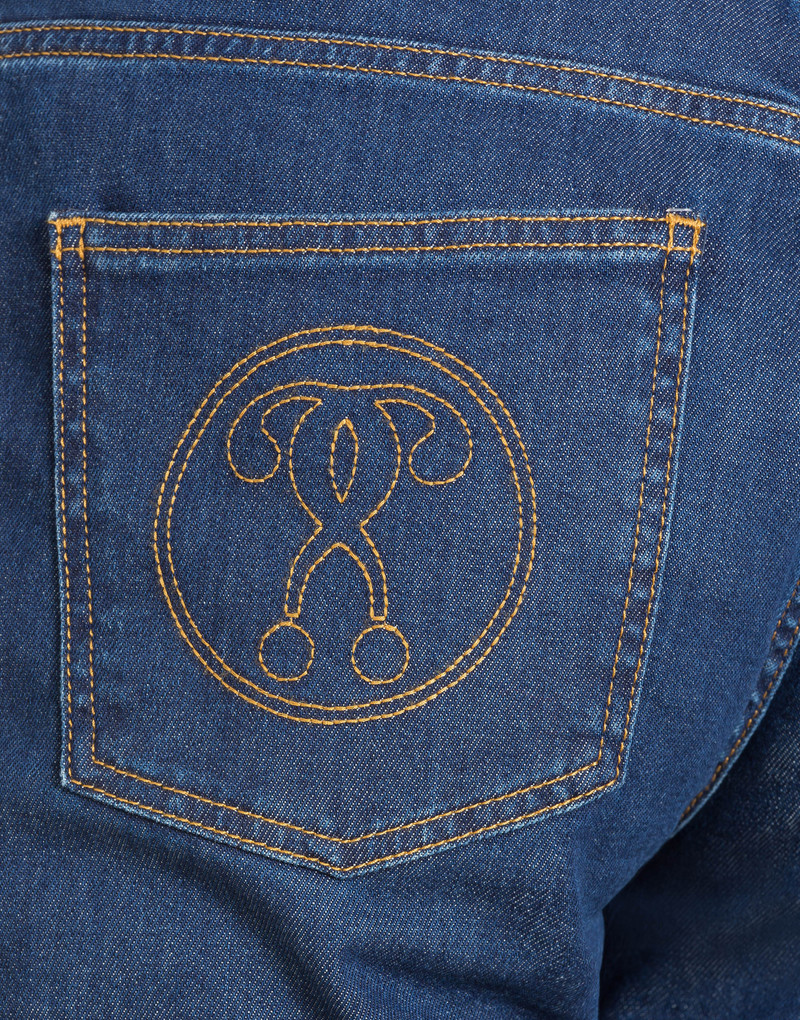 DENIM TROUSERS WITH DOUBLE QUESTION MARK 4