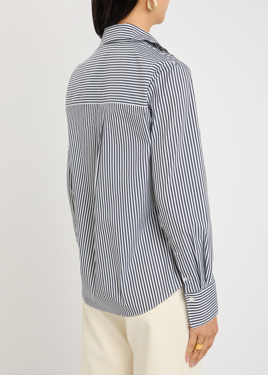 Veronica Beard Amelia Striped Cotton-poplin Shirt - 3