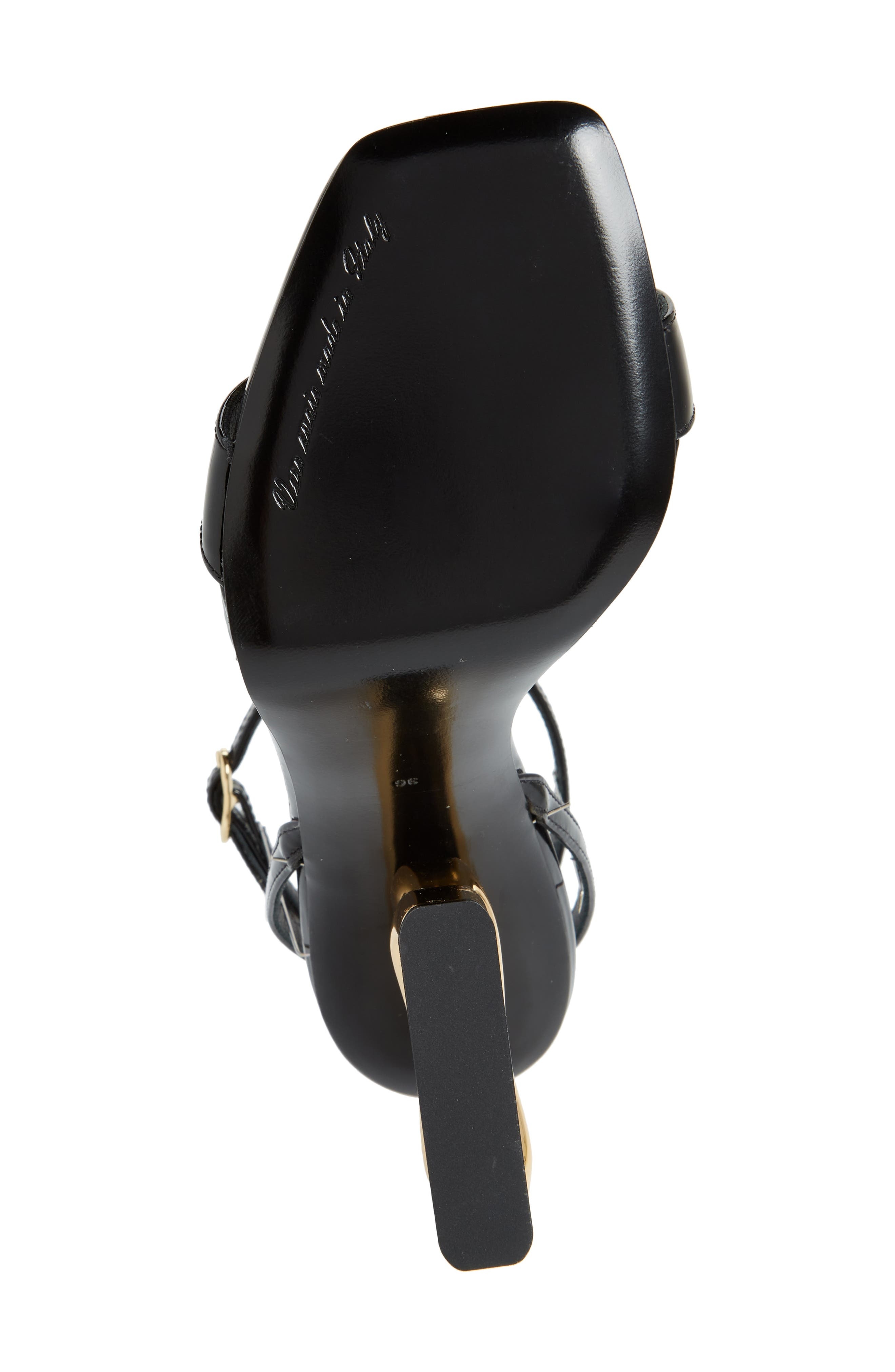 Logo Heel Ankle Strap Sandal - 7