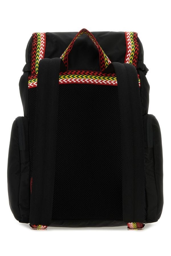 Black fabric Curb backpack - 3