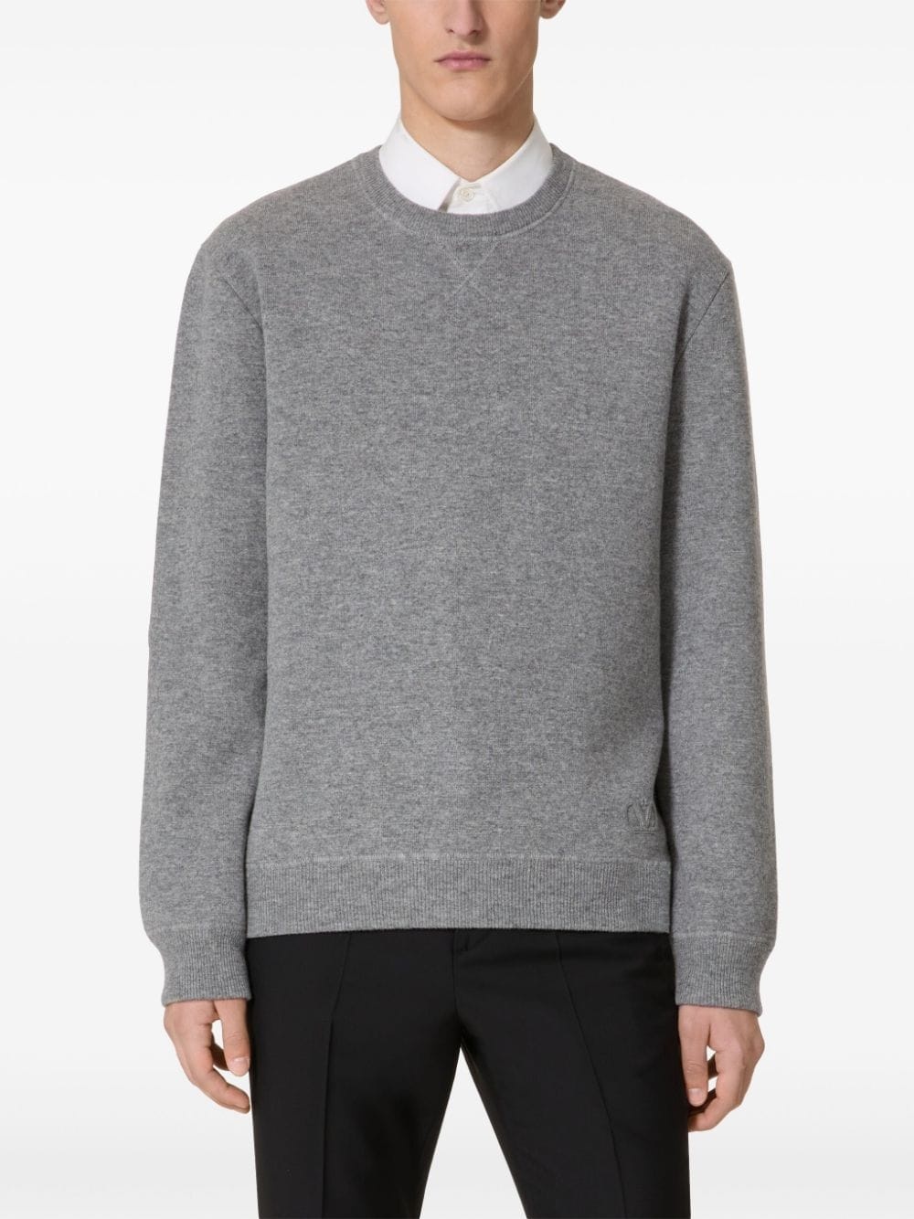 crew-neck virgin-wool jumper - 3