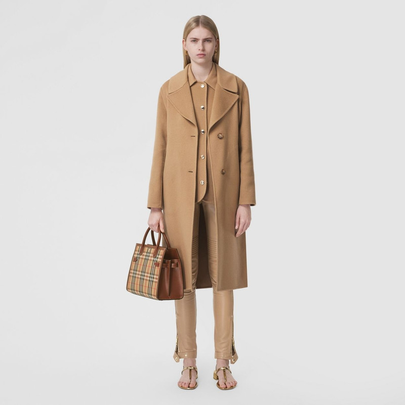 Burberry Small Vintage Check Two-handle Title Bag outlook