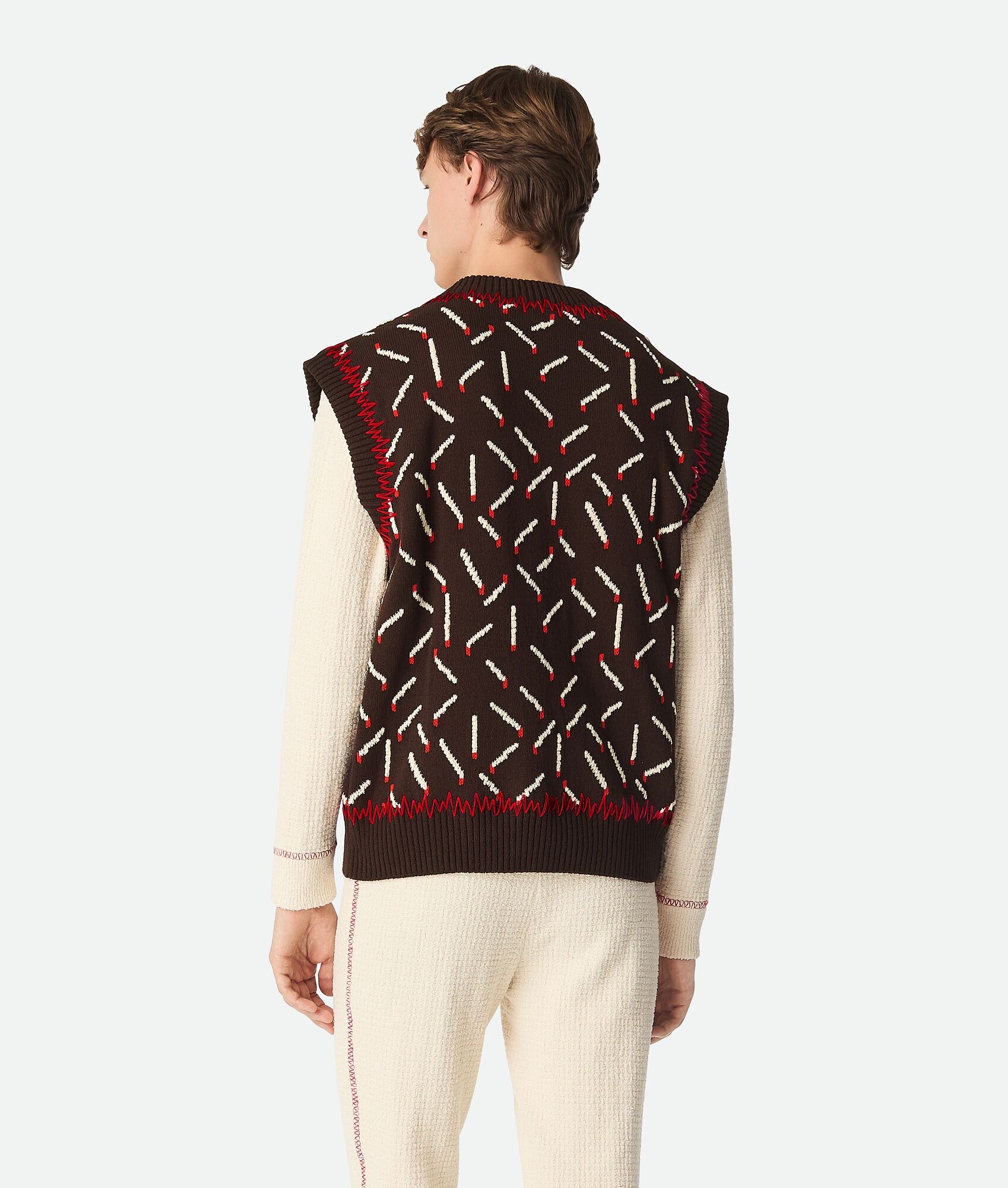 Cotton Jacquard Matches Gilet - 3