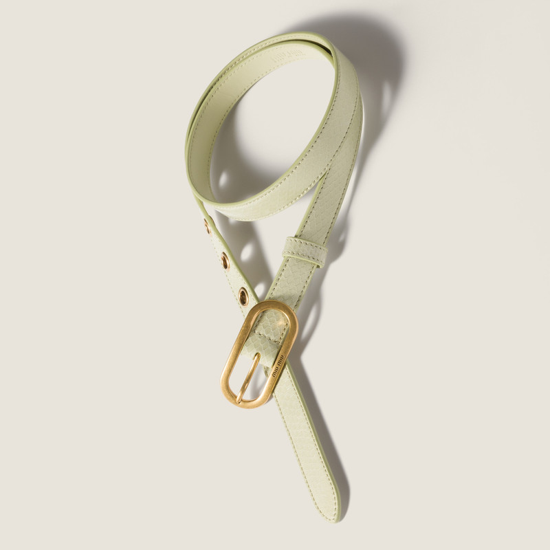 Miu Miu Ayers leather belt outlook