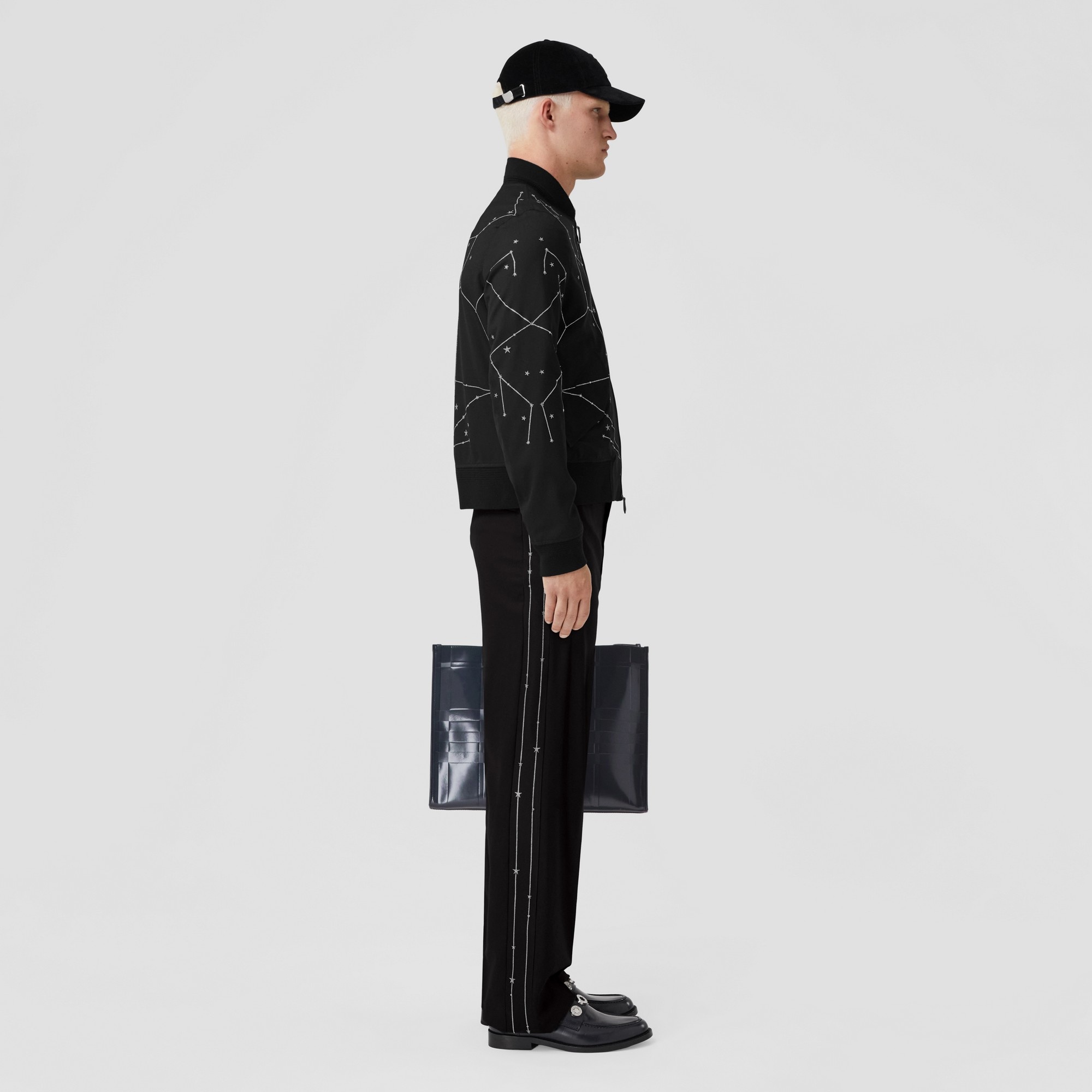 Embroidered Silk Panel Wool Tailored Trousers – Exclusive Capsule Collection - 2