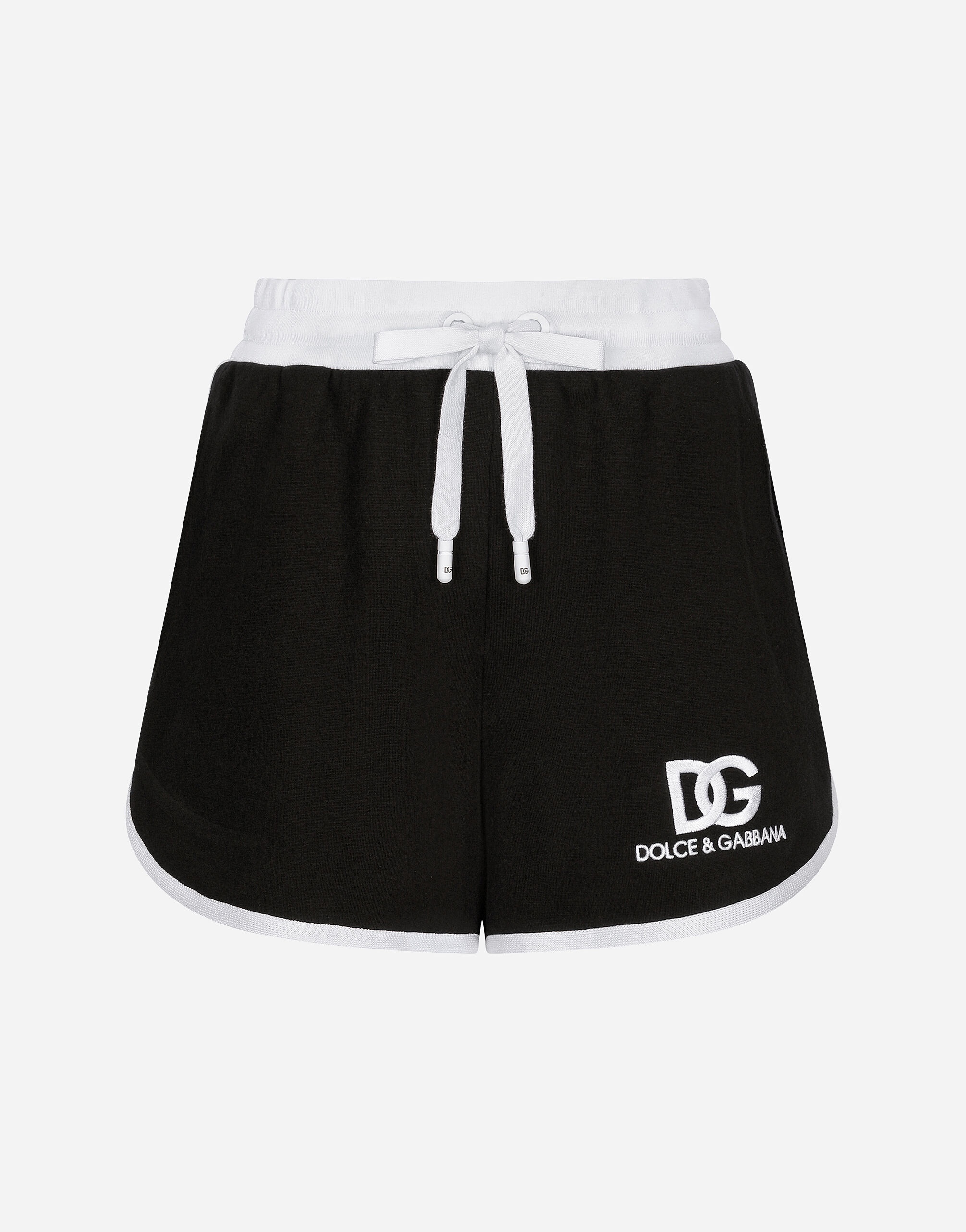 Jersey shorts with DG logo embroidery - 1