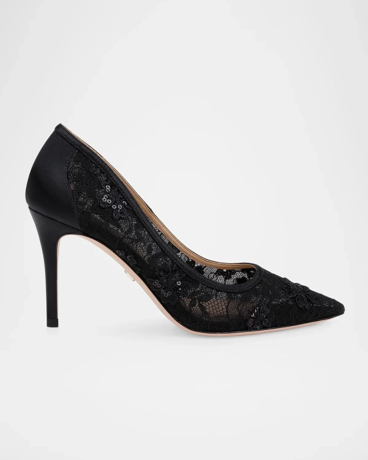 Rania 85MM Lace Stiletto Heel Pumps - 1