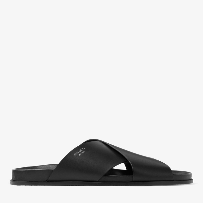 Sol Slide Black Vachetta Leather Slides 1