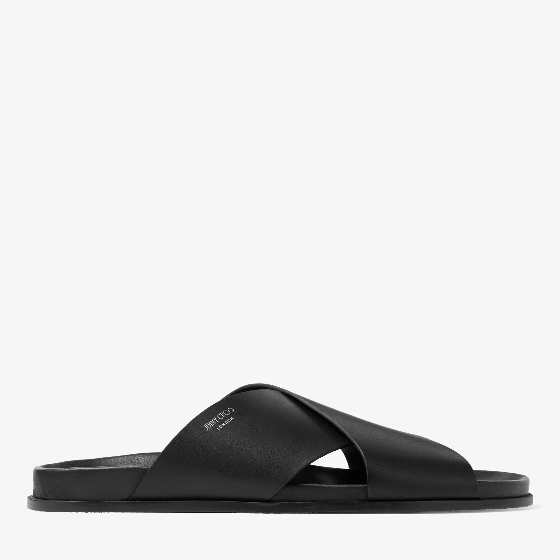 Sol Slide Black Vachetta Leather Slides - 1