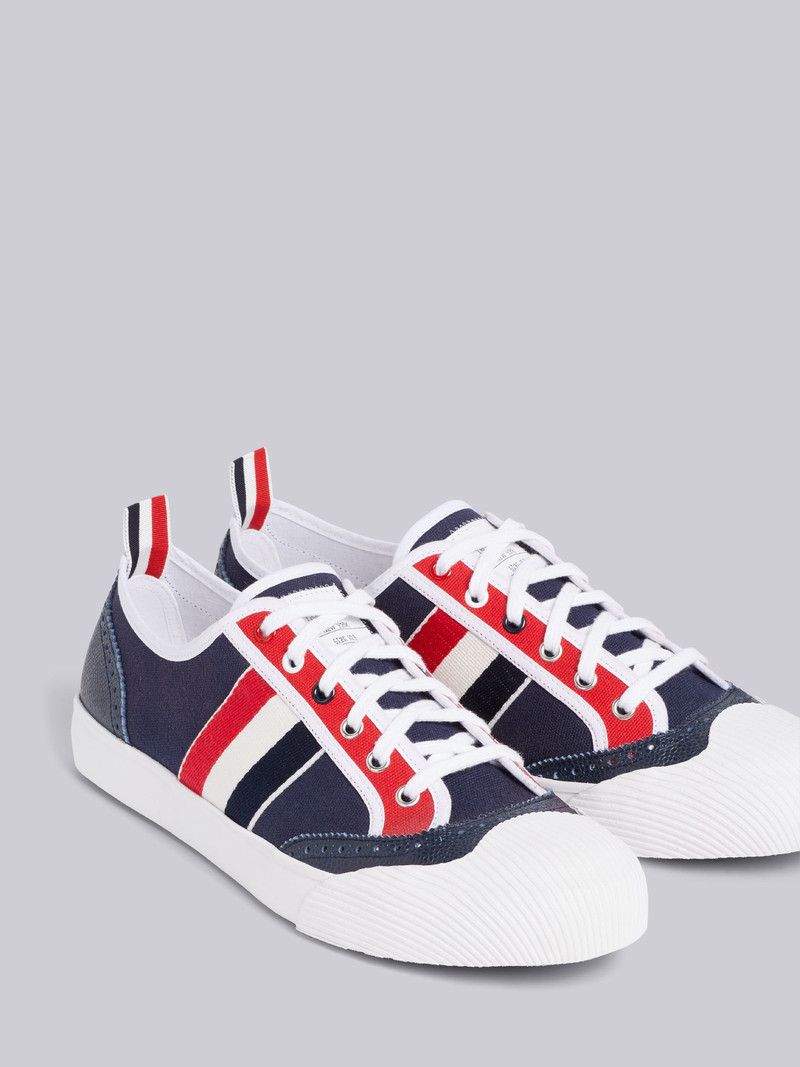 Thom Browne Rwb Canvas Broguing Sneakers  outlook