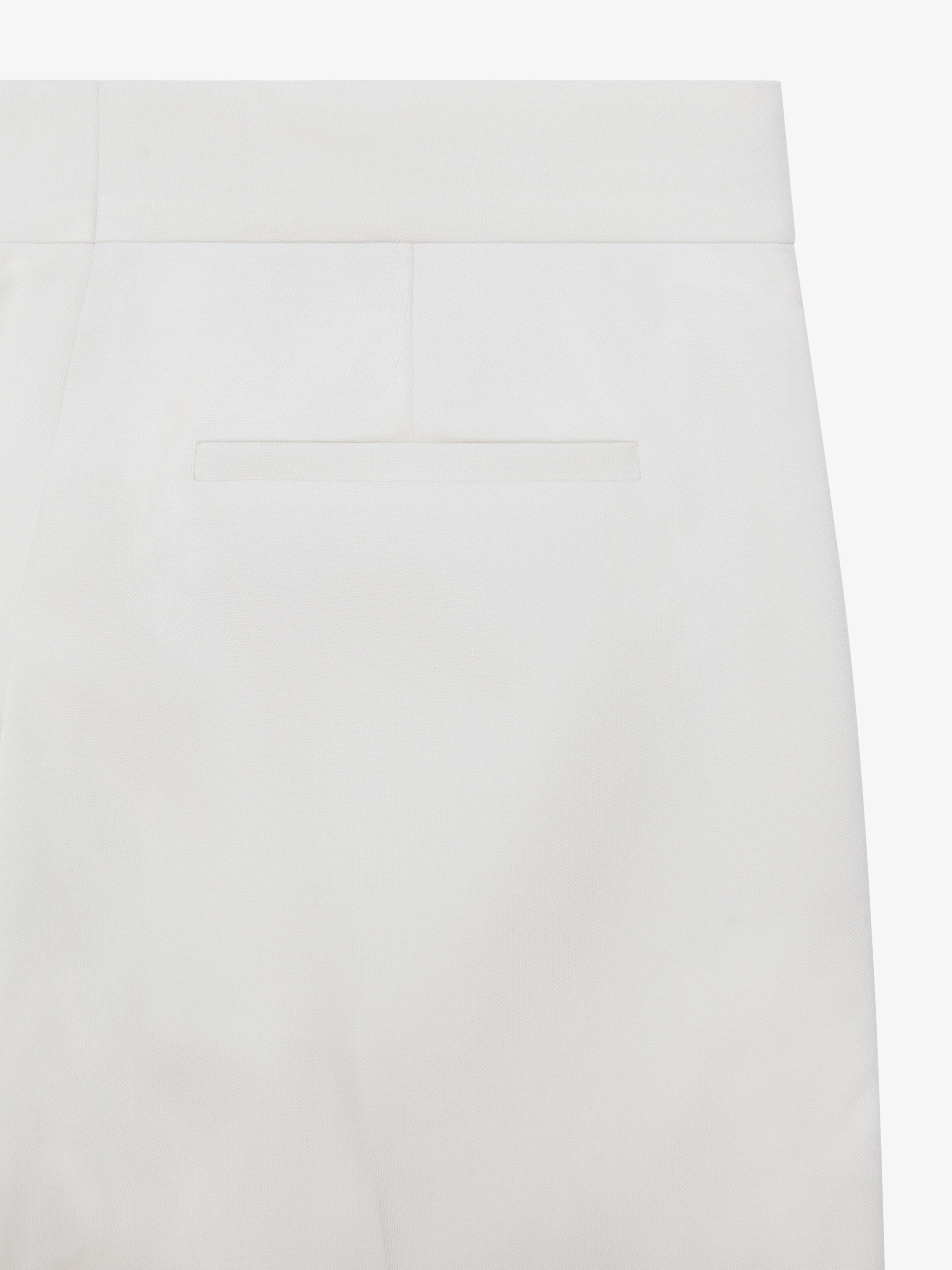 WIDE PANTS IN WOOL AND MOHAIR WITH PIPING DETAIL - 5