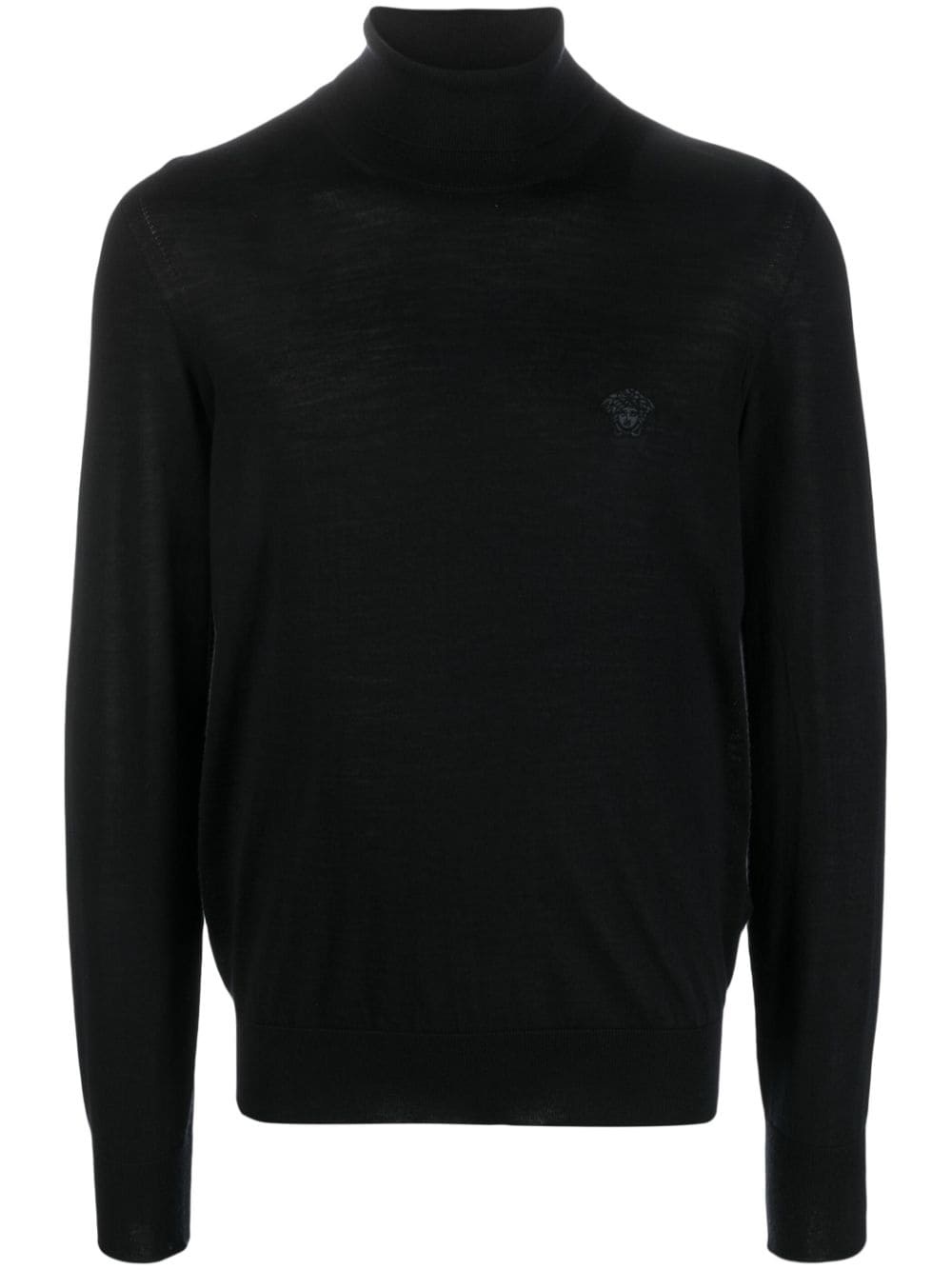 Medusa-patch roll-neck jumper - 1
