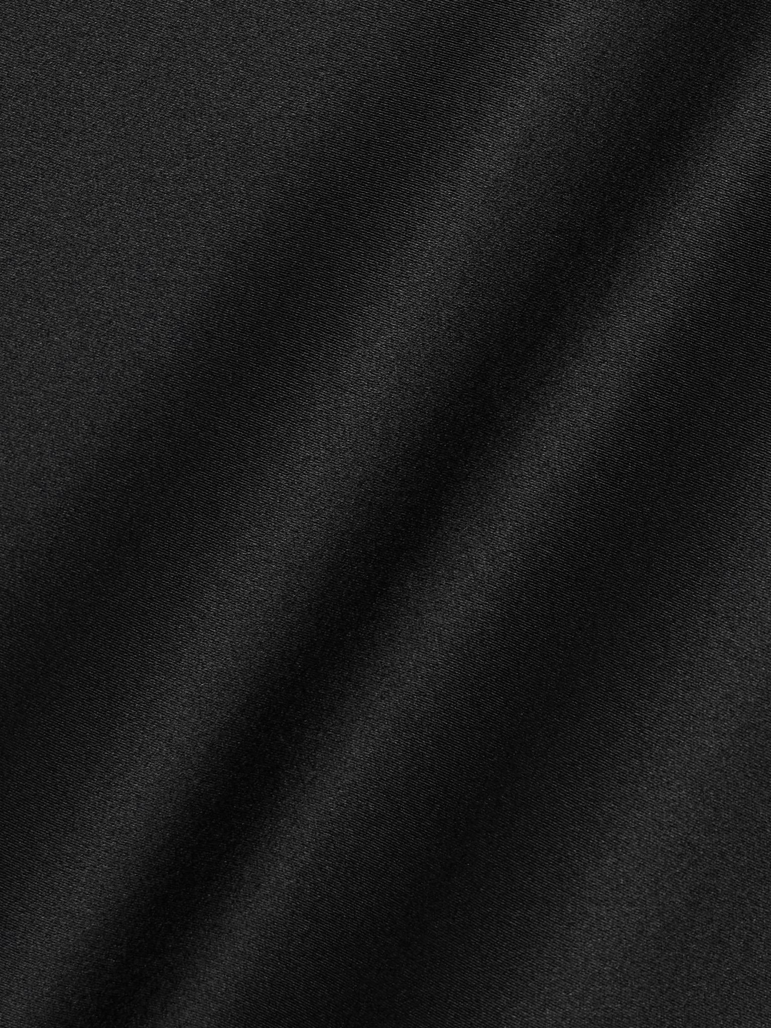 Ardelle silk-charmeuse gown Black - 4