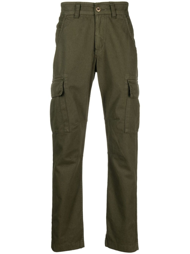 straight-leg cotton cargo trousers 1