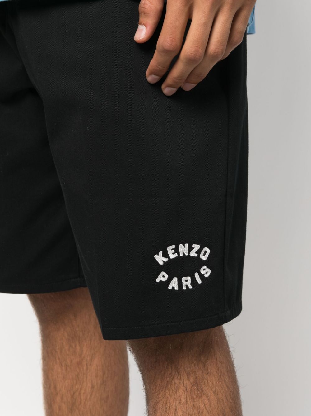 logo-embroidered bermuda shorts - 5