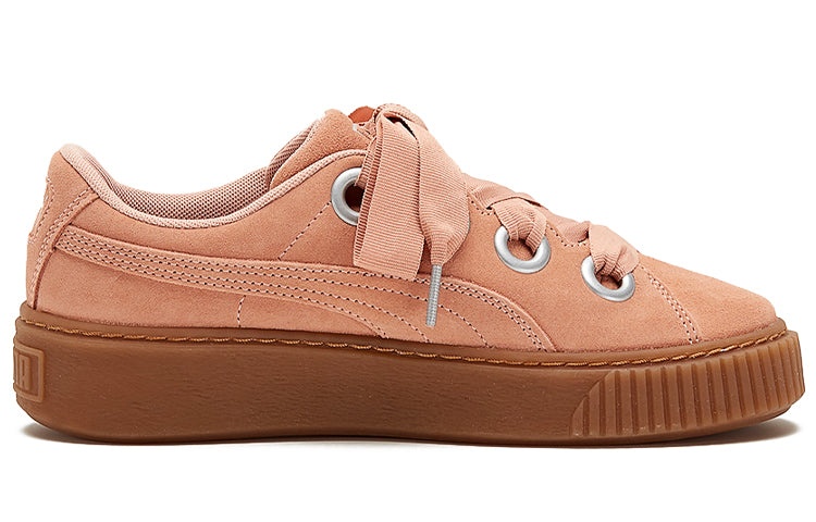 (WMNS) PUMA Platform Kiss Suede 'Red' 366461-03 - 2