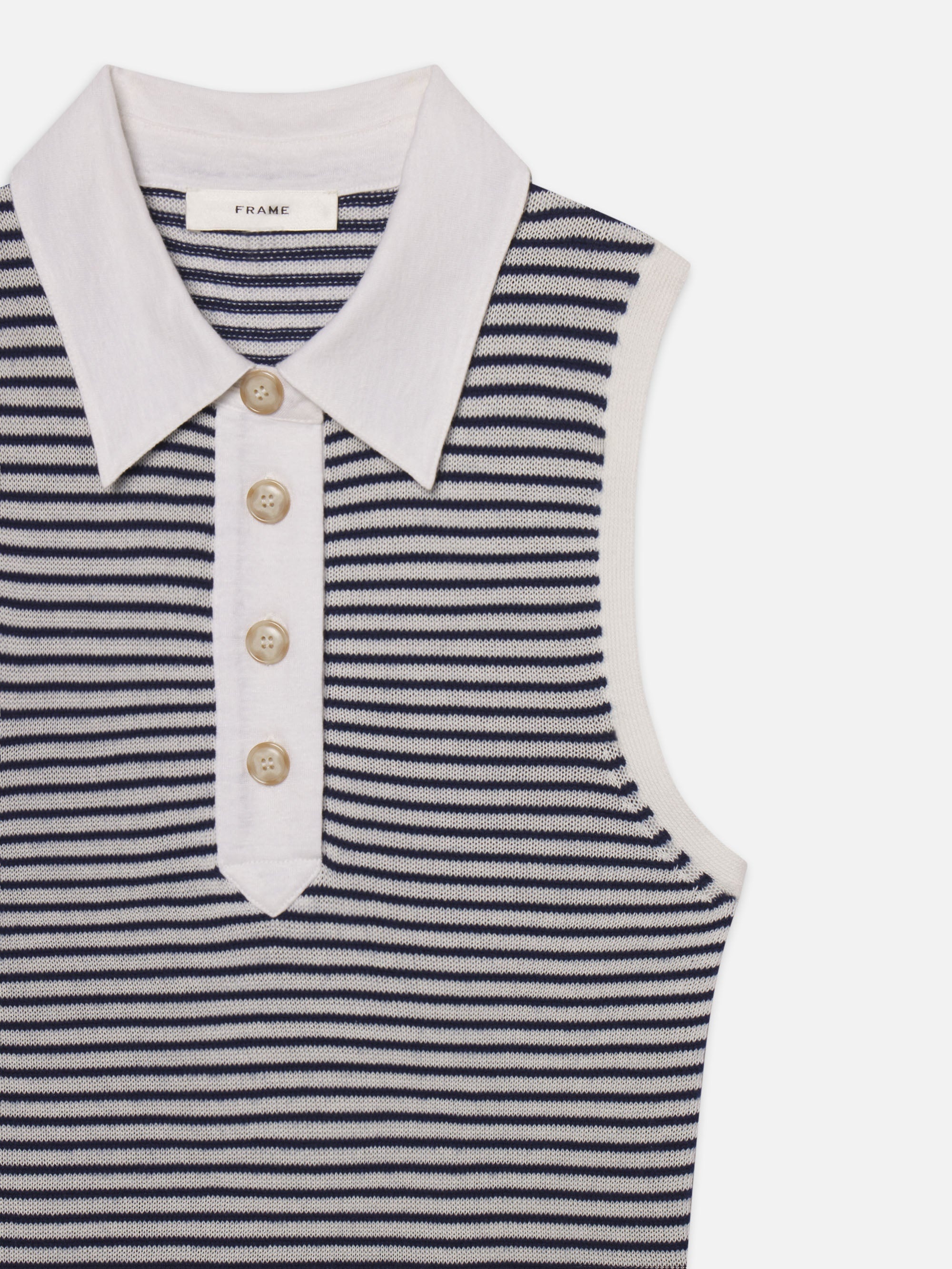 The Bold Stripe Dress in Navy Multi - 3