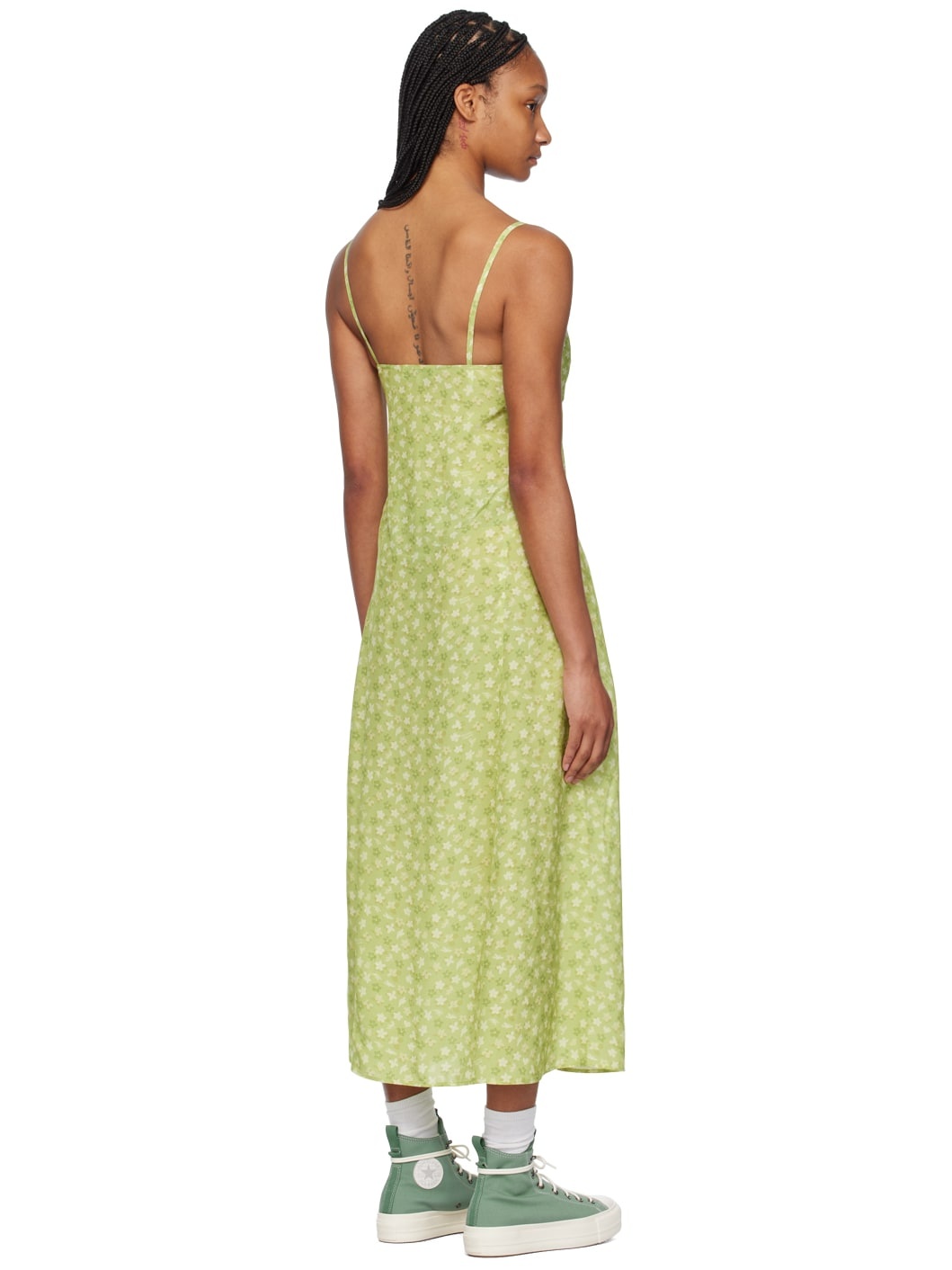 Green Strap Maxi Dress - 3