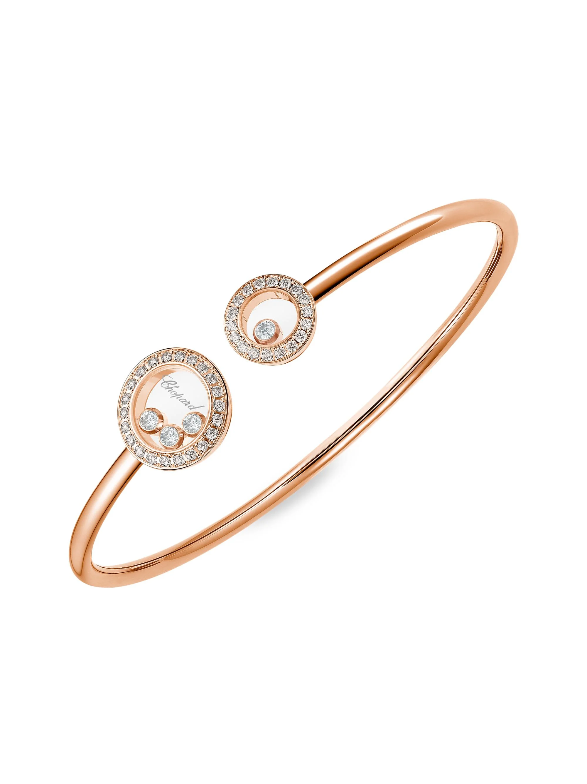Women's Happy Diamonds 18K Rose Gold & 1.45 TCW Diamond Bracelet - Rose Gold - 1