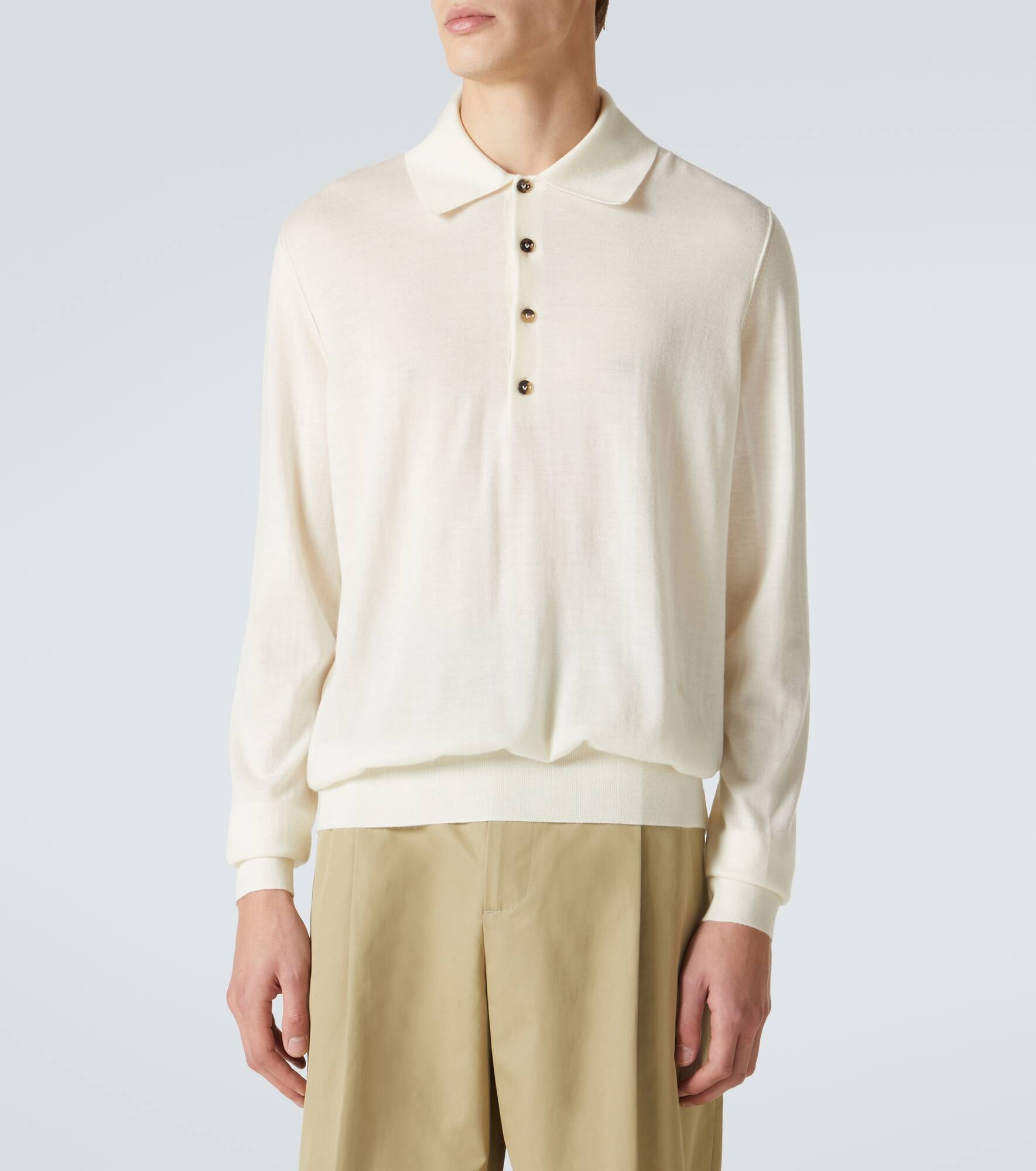 Cashmere polo sweater - 3