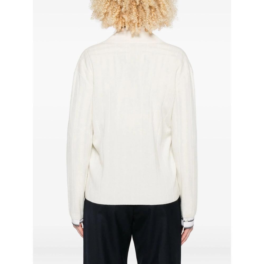 Max Mara White Knitwear - Jumpers Women - 2