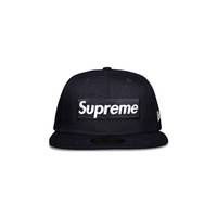 Supreme Supreme x New Era Champions Box Logo Hat 'Navy' - SS21H30