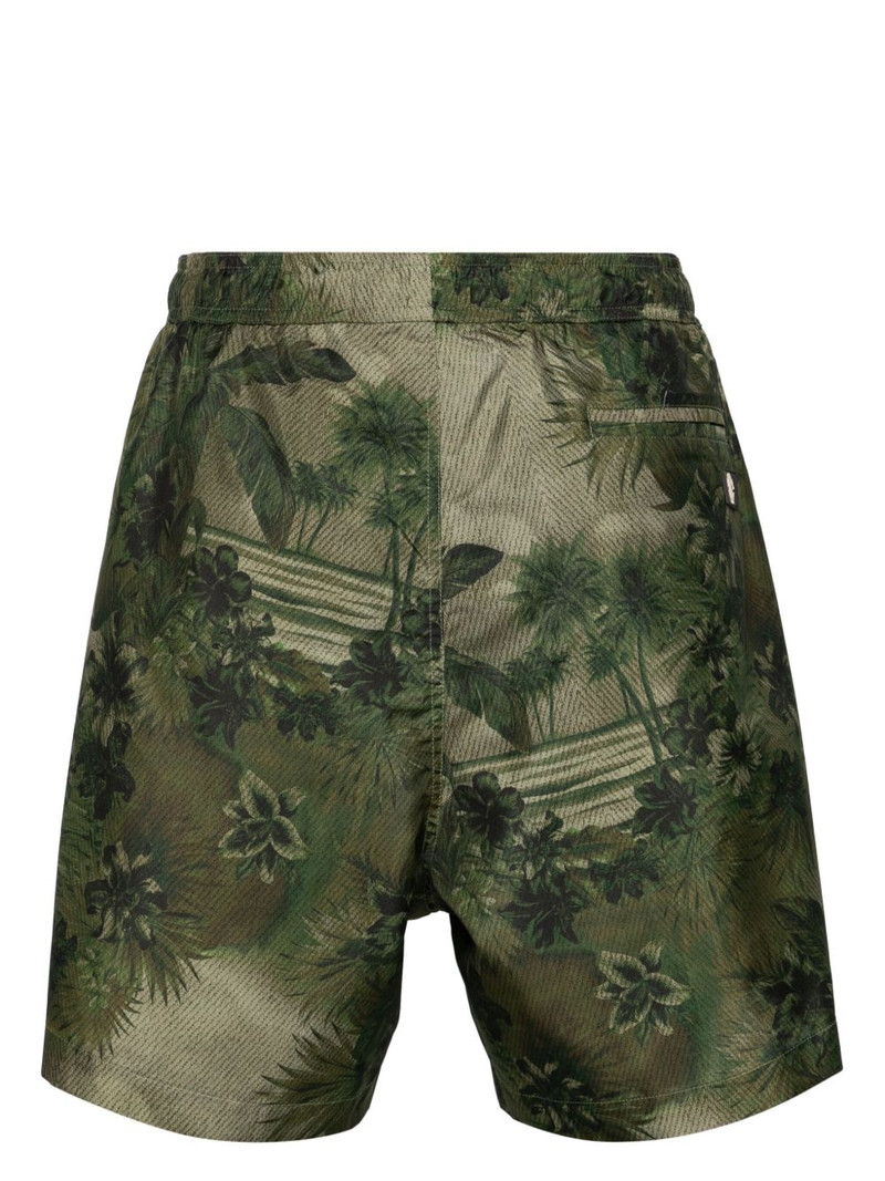 Roberto Cavalli Tiger Tooth-detailed camouflage-print swim shorts outlook