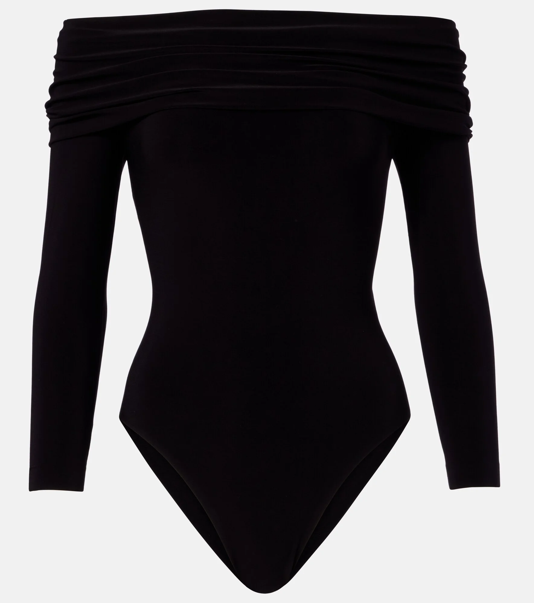 Off-shoulder jersey bodysuit - 1