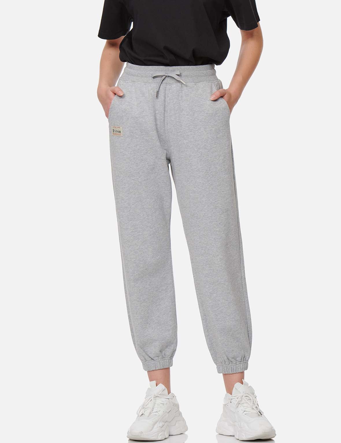 Seagull Print High-Waist Sweatpants - 4