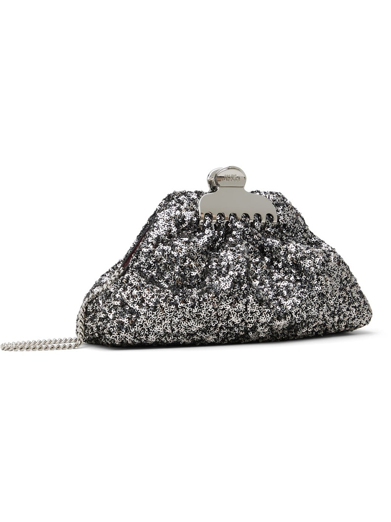 Silver 'The Sequin Glam Small' Clutch 3
