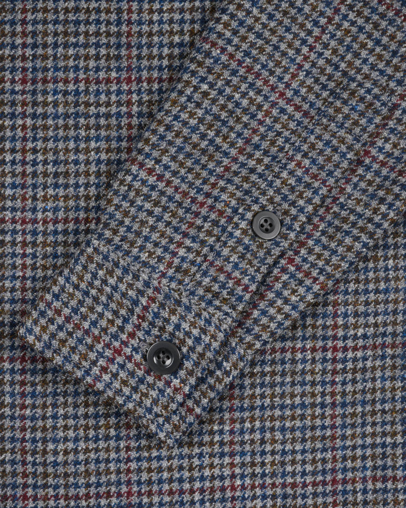 IHDR-434-PPT 14OZ FOX BROTHERS® WOOL CPO SHIRT - ANTIQUE PEWTER PUPPYTOOTH CHECK 10