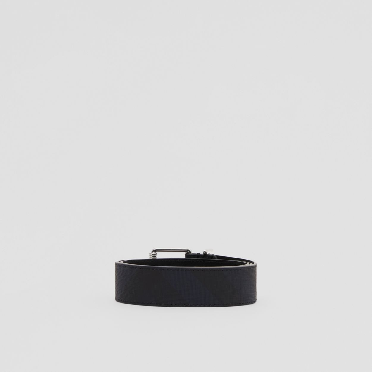 Check and Leather Belt - 4