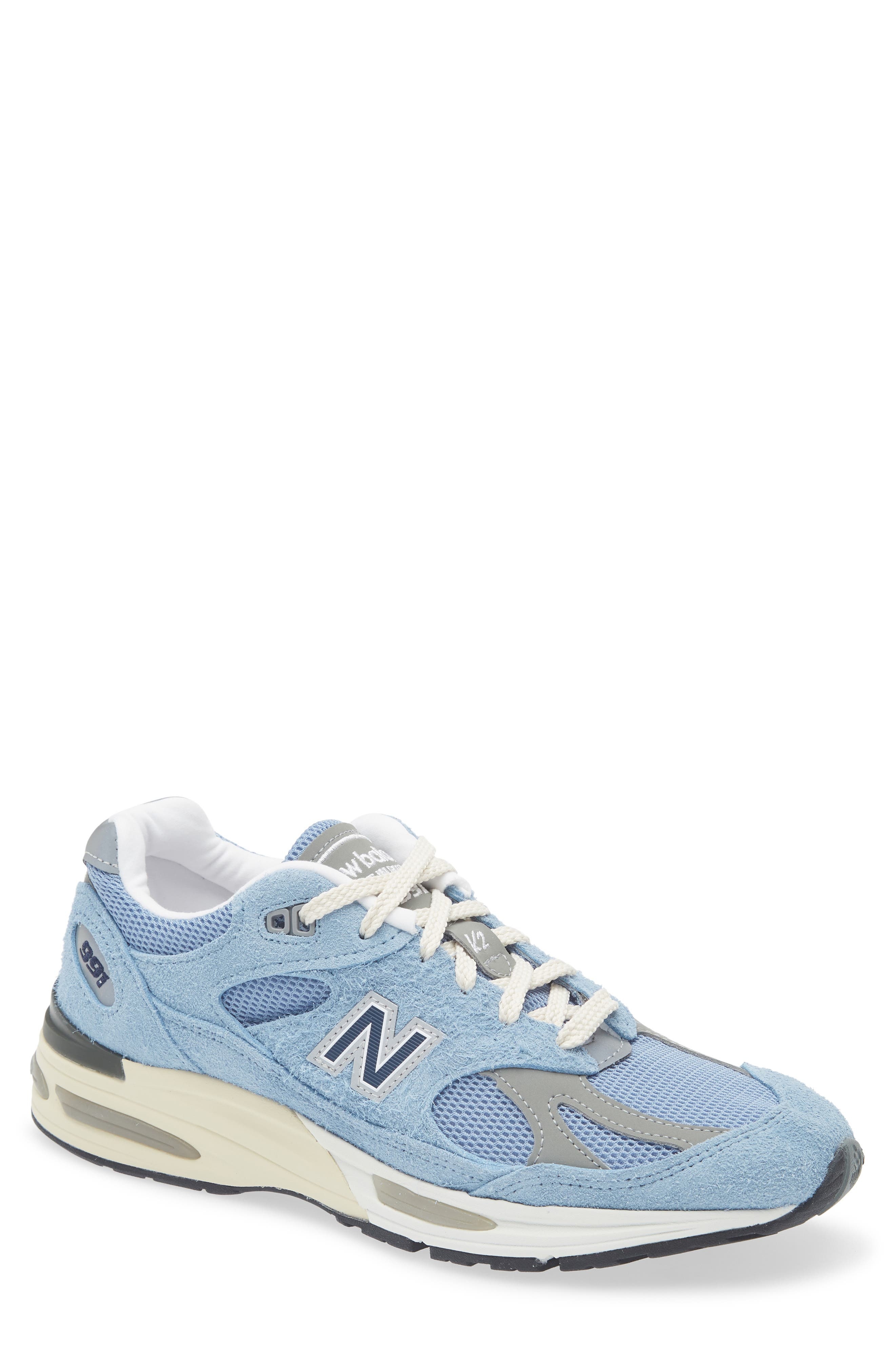 New Balance Gender Inclusive Made in UK 991 v2 Sneaker in Celestial Blue/Faded Denim at Nordstrom - 1