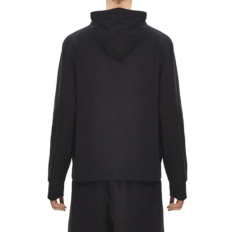 Men's Y-3 Drawstring Hooded Long Sleeves Casual Black FP8691 - 5