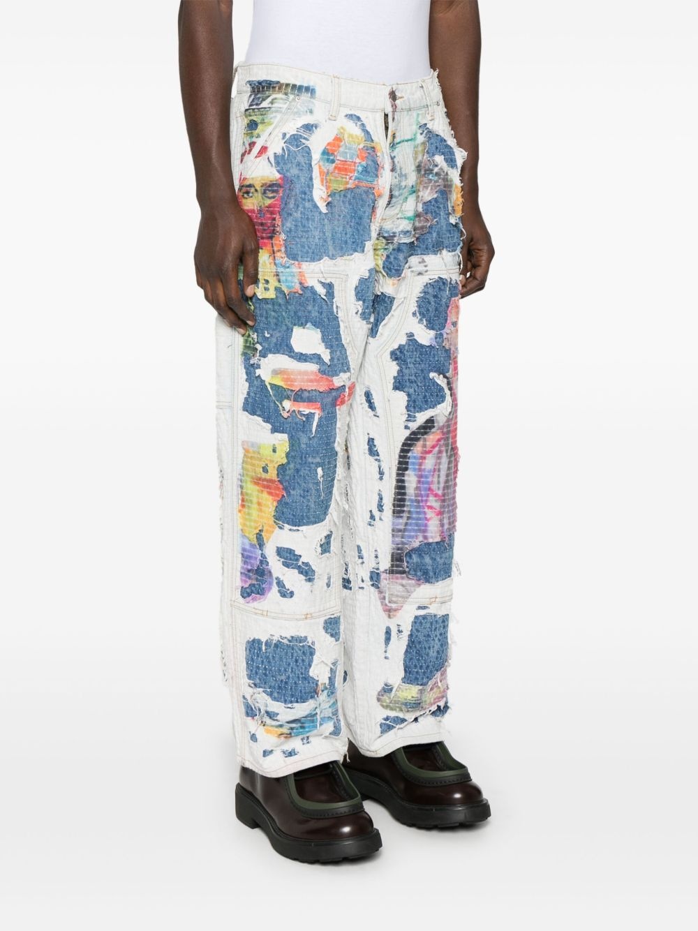distressed trousers - 3