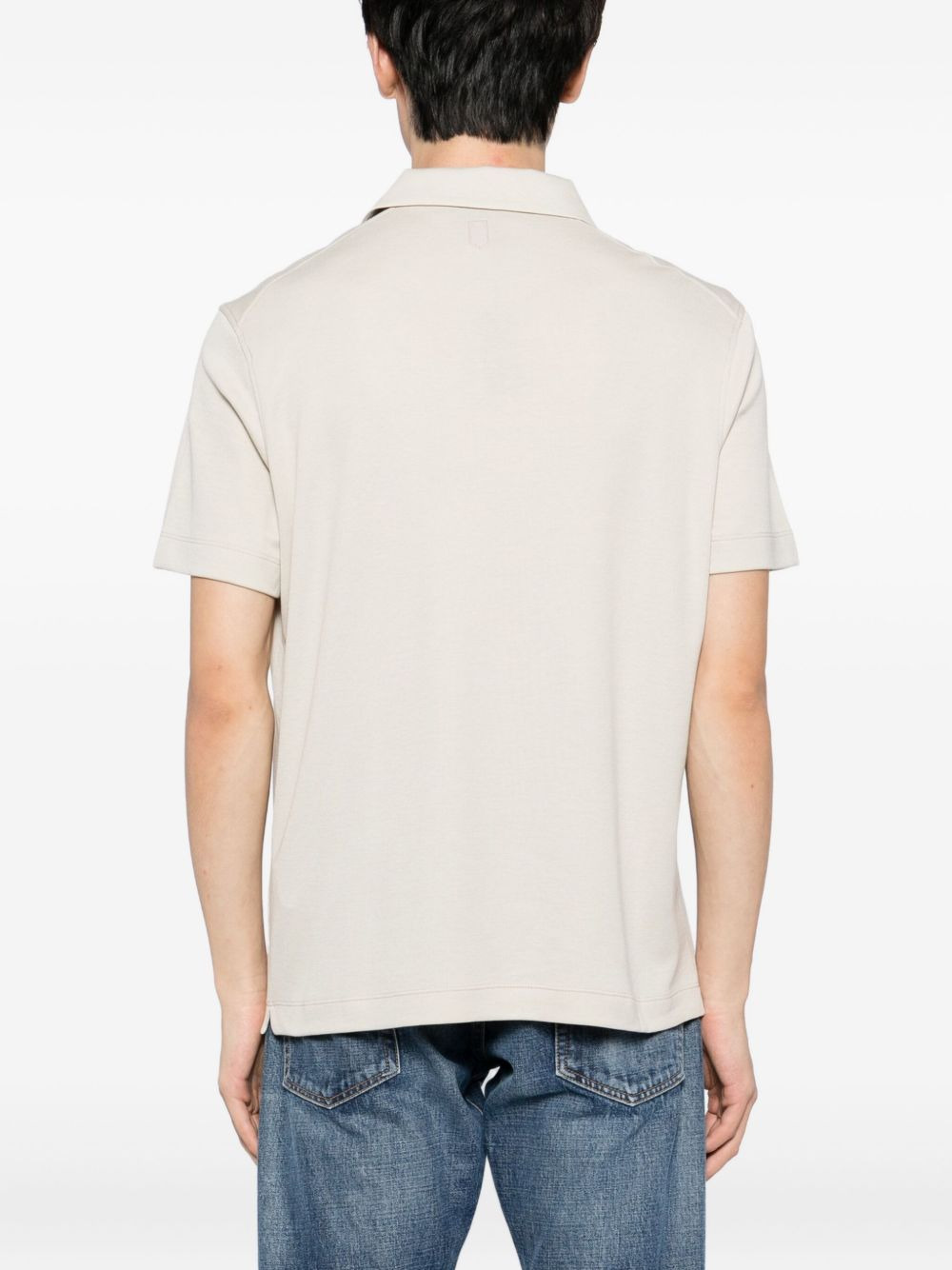 COTTON-BLENDED POLO SHIRT - 2