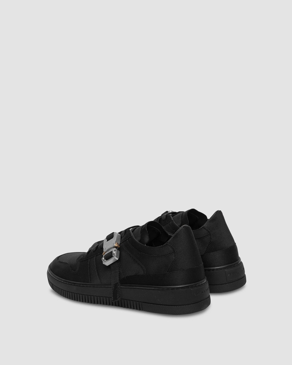 SATIN BUCKLE LOW TRAINER - 4
