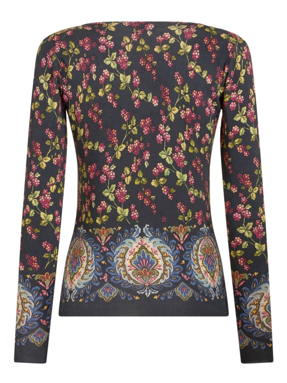 floral-print knitted top - 6