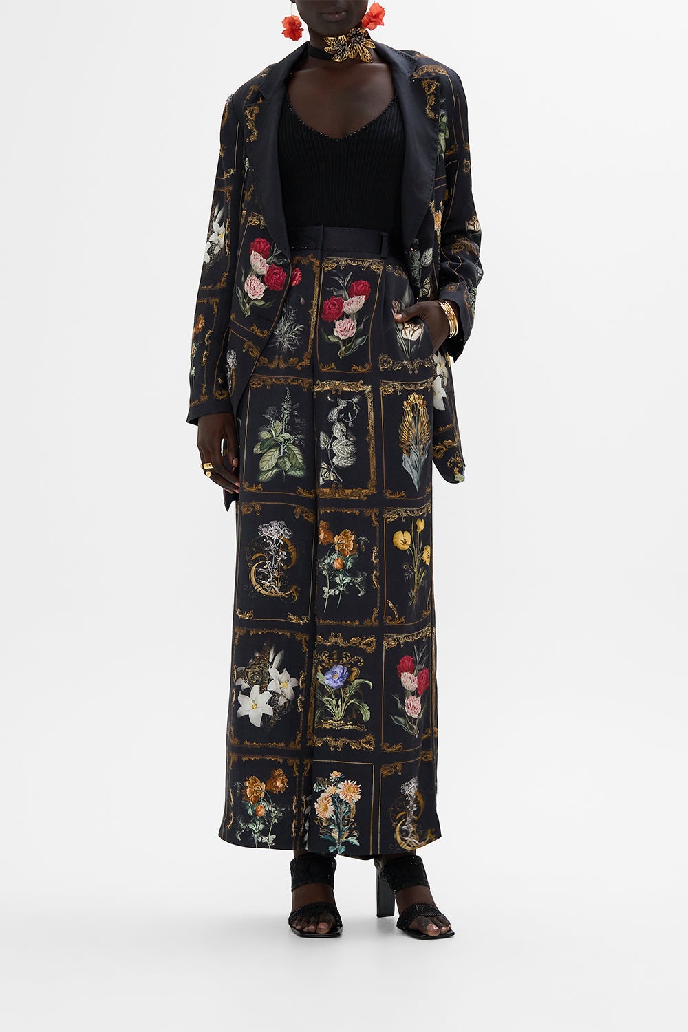 WIDE LEG WAISTED PANT - 7