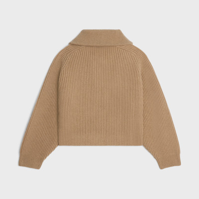 CELINE vareuse sweater in ribbed wool and cashmere outlook